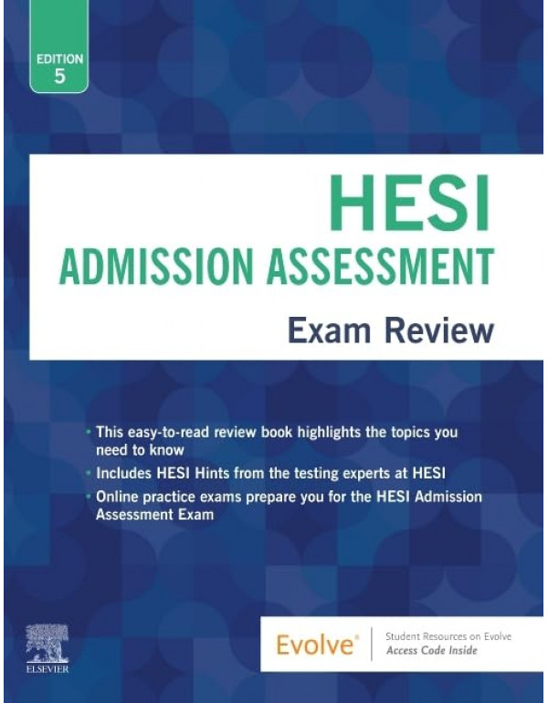 HESI Adminission Assessment Exam Review by HESI, 5...
